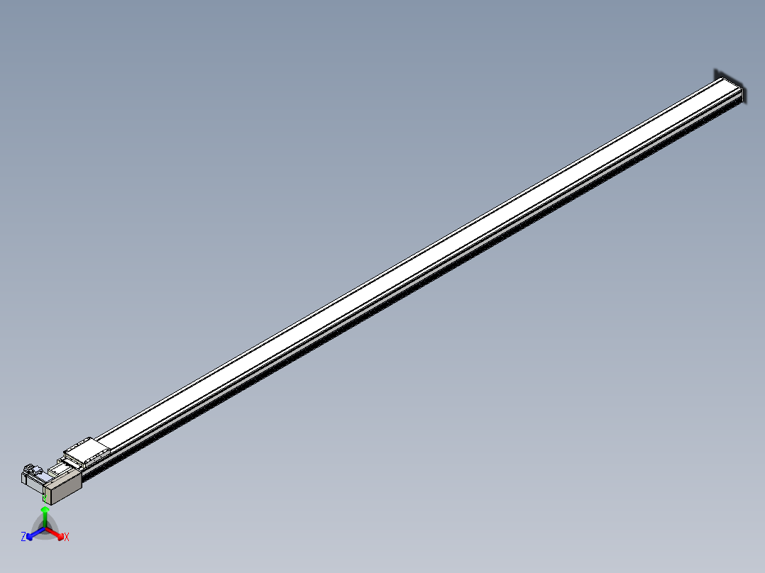 同步带全封闭直线模组TPA-HCB-105D-90-L3000-MR-Y-P20-N3正等轴测图