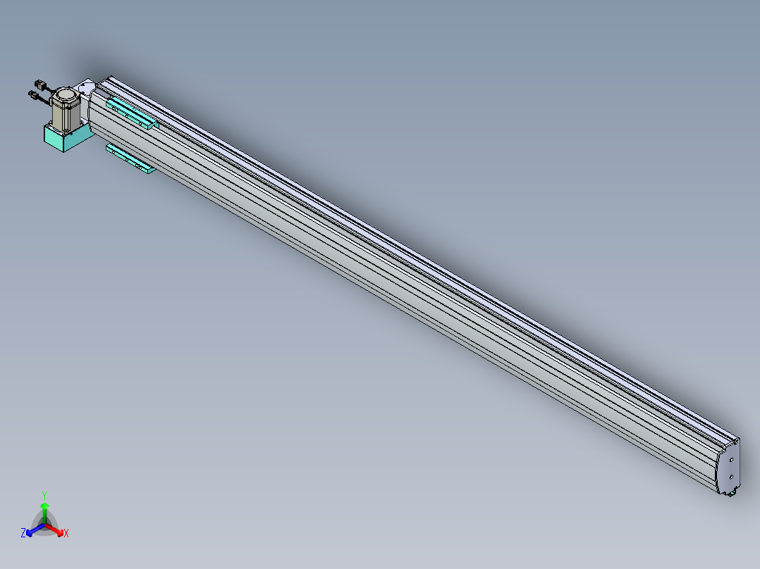 威洛博VBF同步带传动一般环境VBF14-L45-S1800-BLU-ZP40-C3主视图