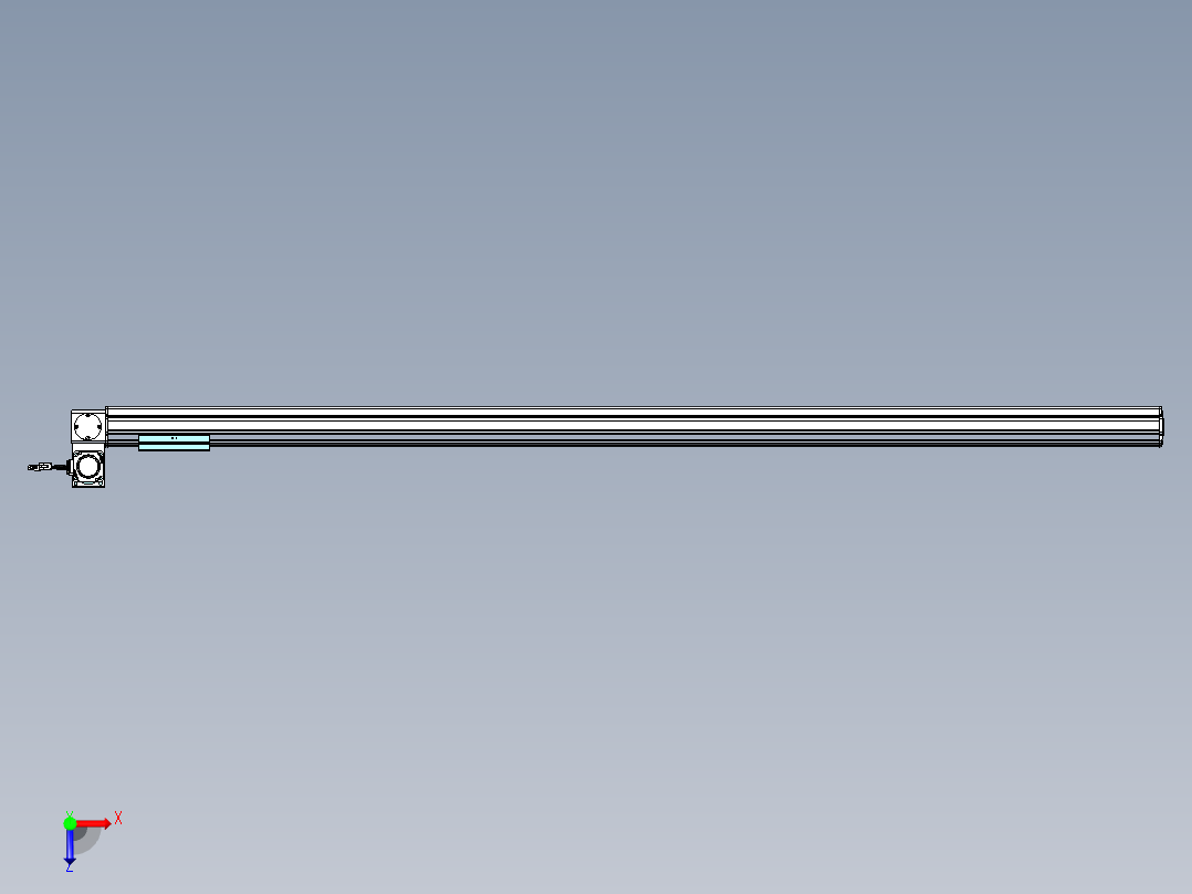 威洛博VBF同步带传动一般环境VBF14-L45-S1800-BLU-ZP40-C3俯视图