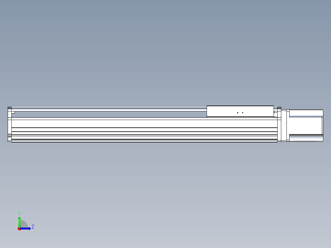 东锦丝杆传动-直线滑台模组DH270-C-L10-S700-BC-T1000W-C3左视图