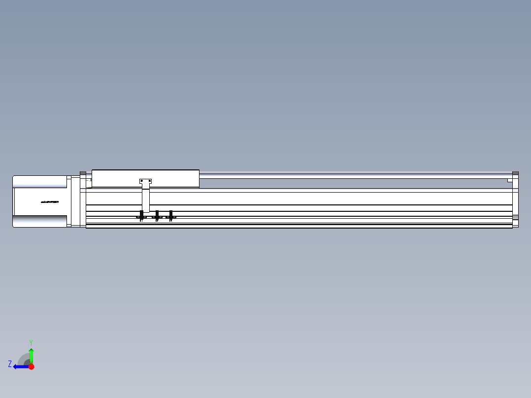 东锦丝杆传动-直线滑台模组DH270-C-L10-S700-BC-T1000W-C3右视图