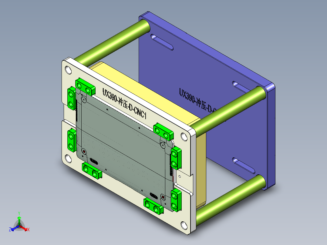UX390-D-CY-CNC1-0413正等轴测图