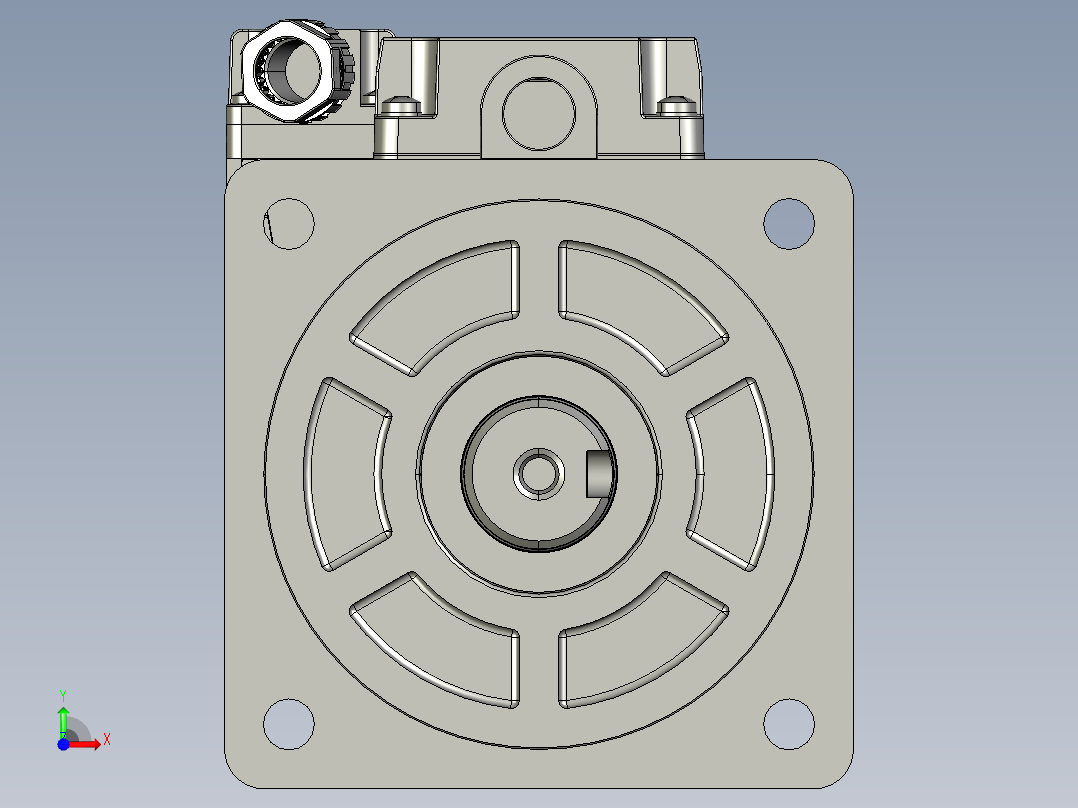 低压伺服电机MF5H-80CM30BZ2-512前视图