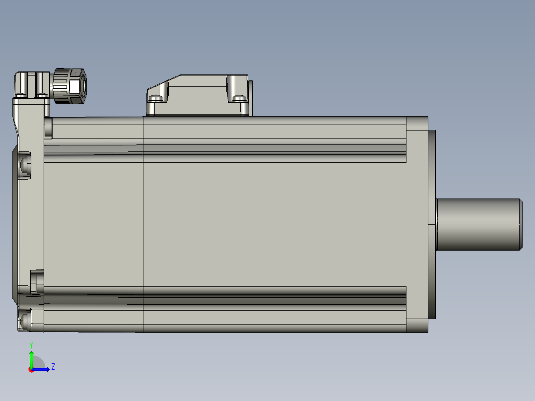 低压伺服电机MF5H-80CM30BZ2-512左视图