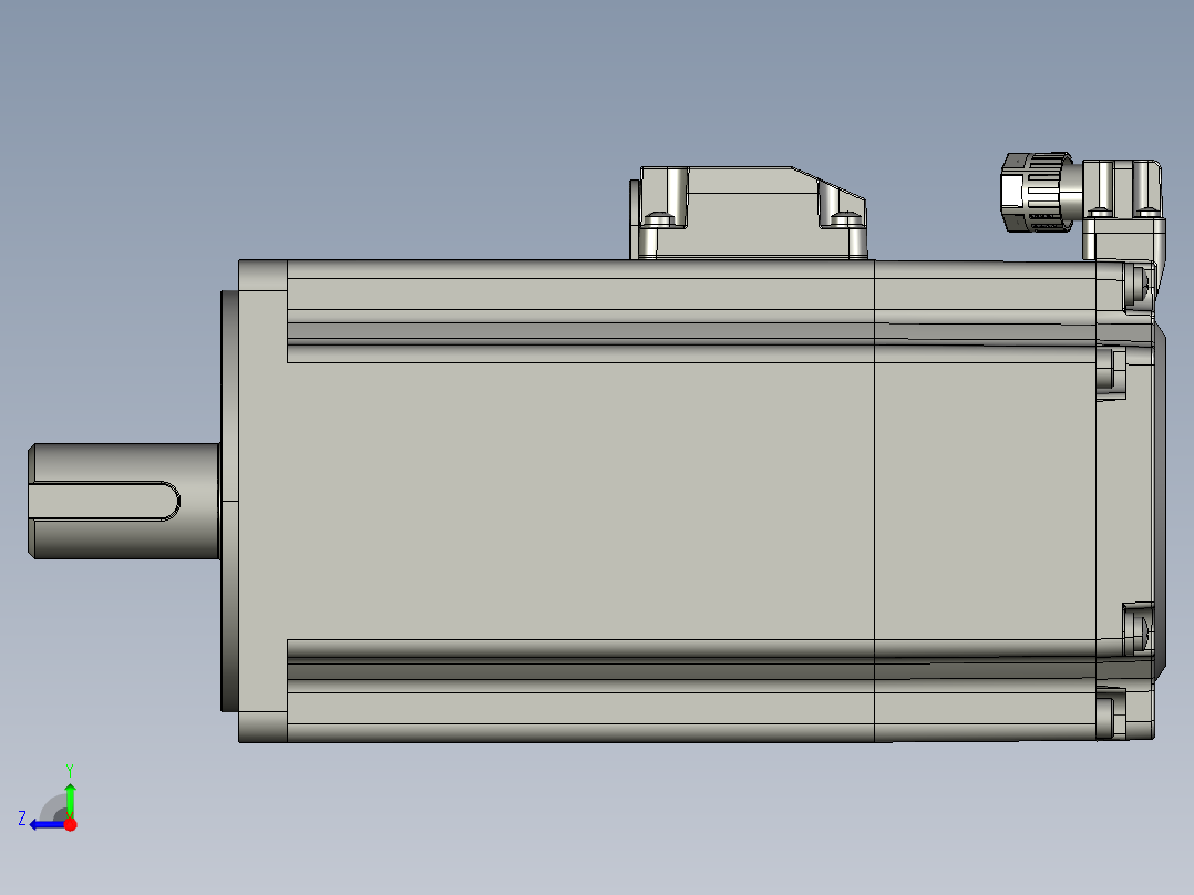 低压伺服电机MF5H-80CM30BZ2-512右视图