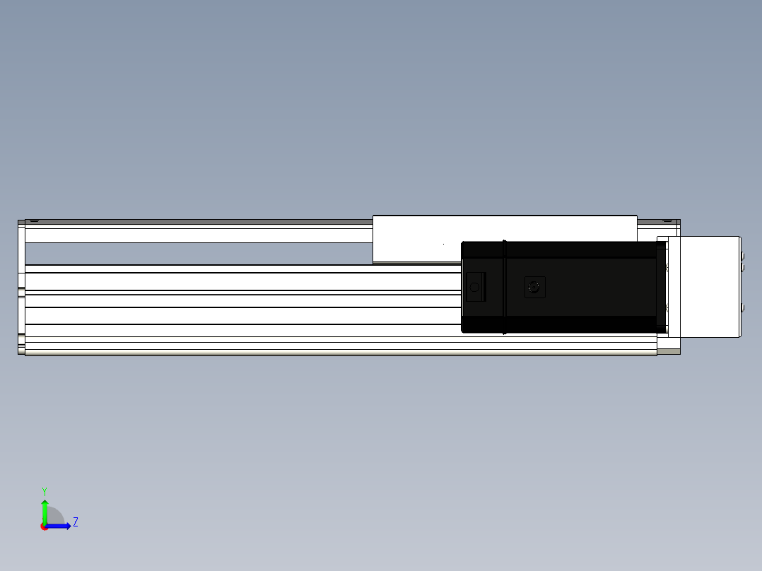 Toyo东佑达直线模组-ETH22-250-BR-750W+煞車左视图