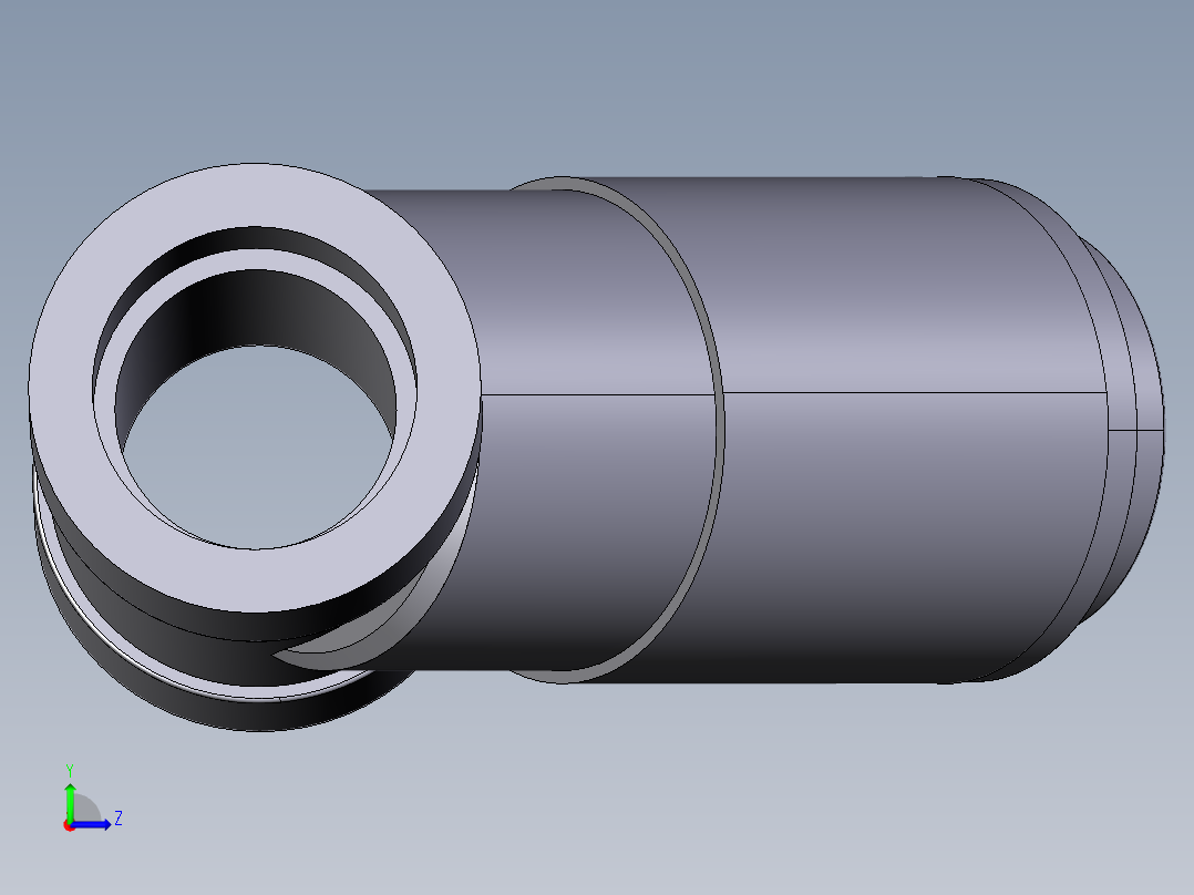 2VRIV 具有溶剂焊接用的女性末端的止回阀，公制系列左视图