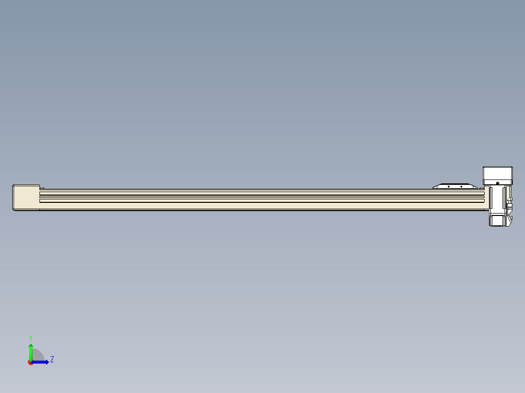 同步带全封闭直线模组TPA-HCB-65S-90-L850-ML-Y-P10-N3左视图
