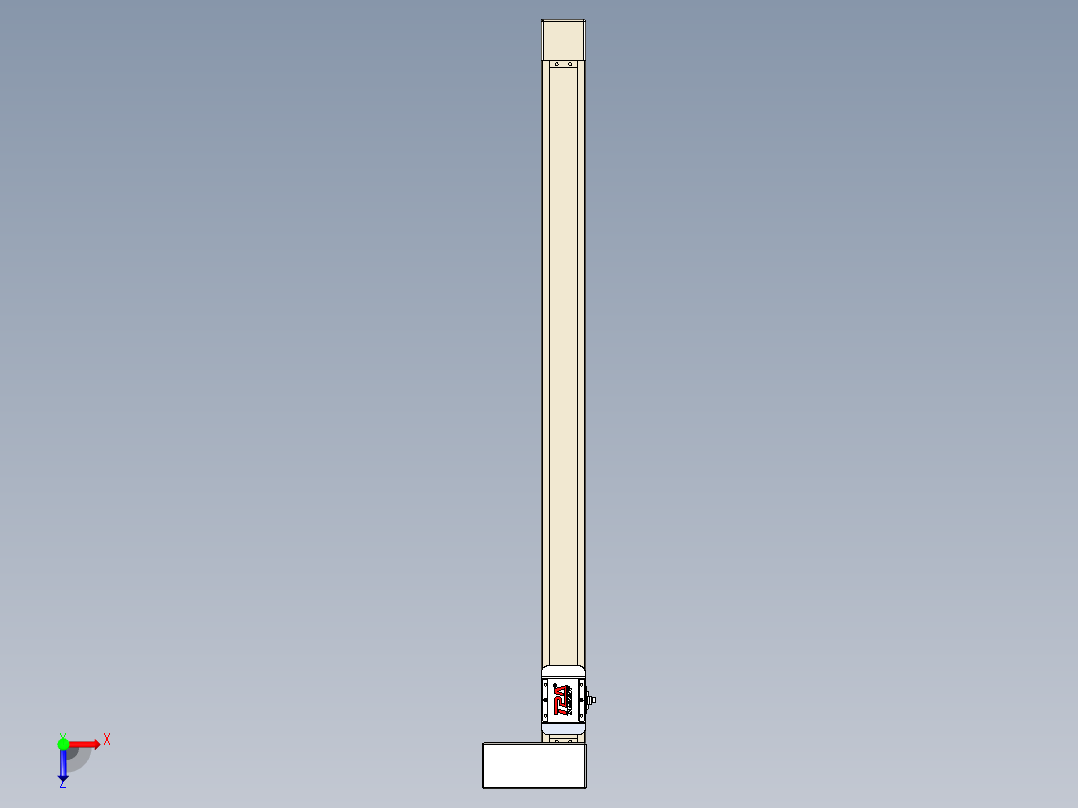 同步带全封闭直线模组TPA-HCB-65S-90-L850-ML-Y-P10-N3俯视图