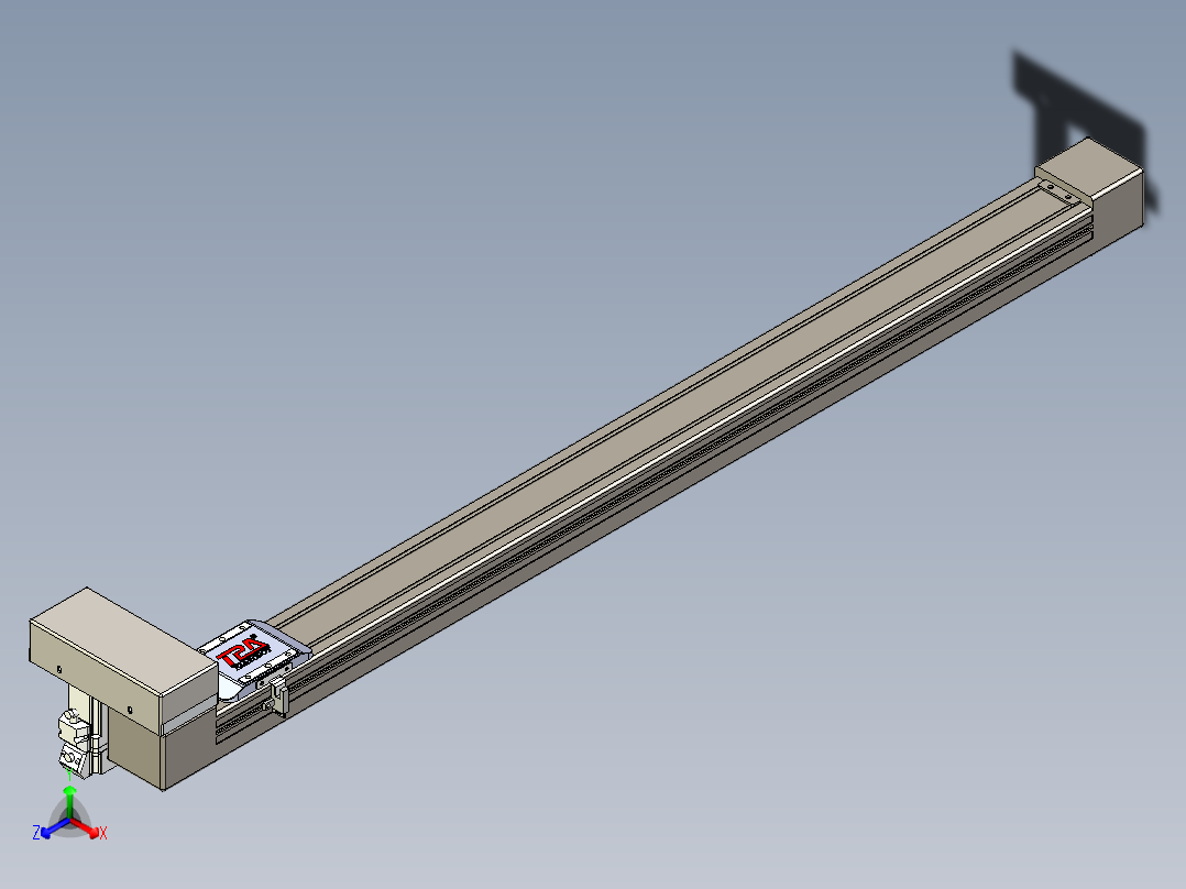 同步带全封闭直线模组TPA-HCB-65S-90-L850-ML-Y-P10-N3正等轴测图