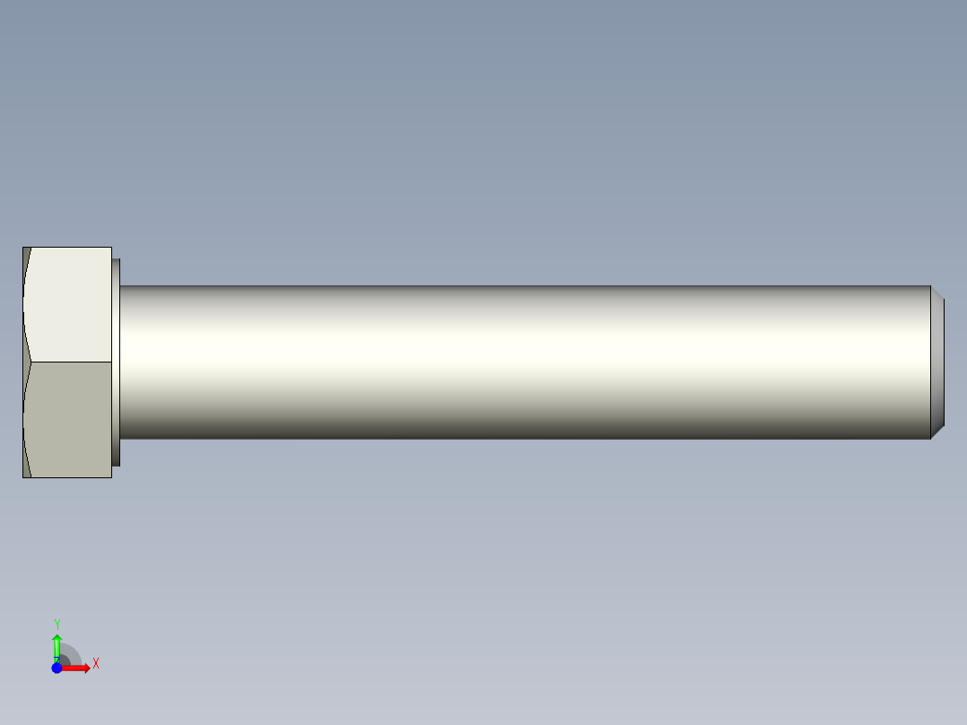 螺钉-DIN_931-M14x2x75_21.stp前视图