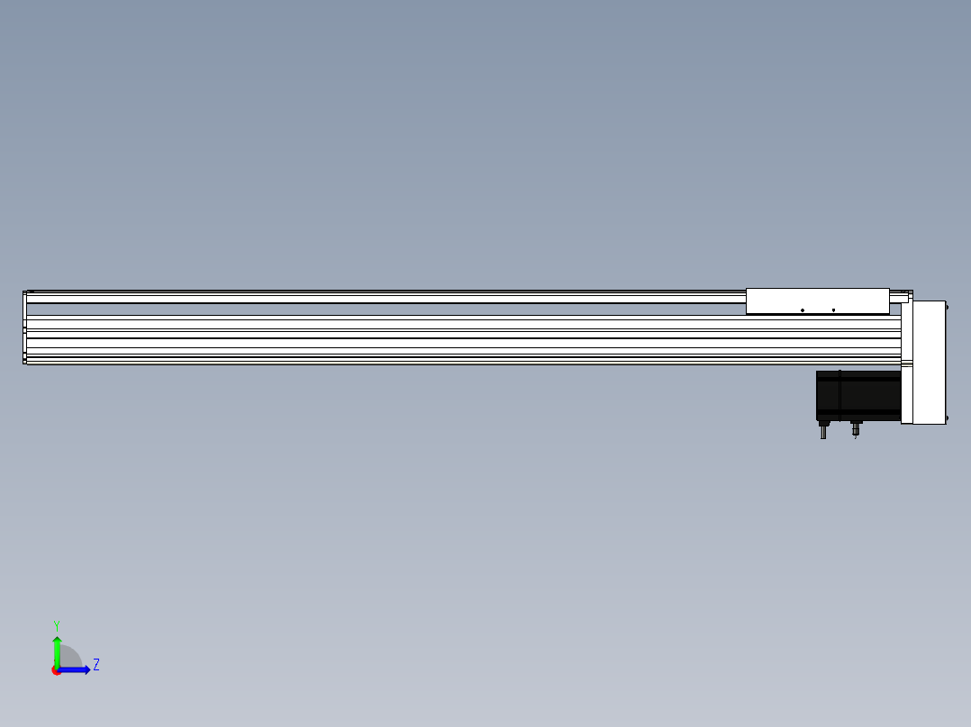 Toyo东佑达直线模组-ETH22-1100-BM-750W左视图