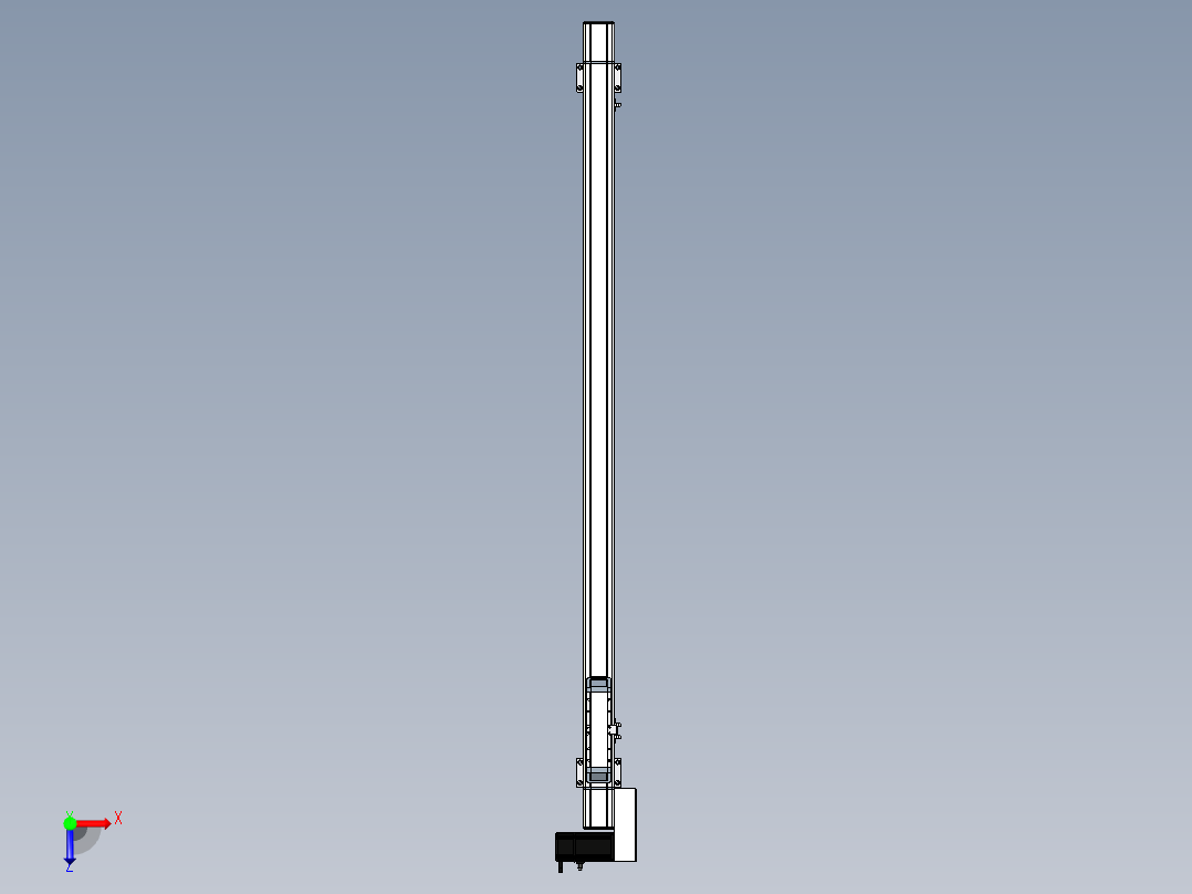 Toyo东佑达直线模组-M65-S-X52-1300-R-P40-C4俯视图