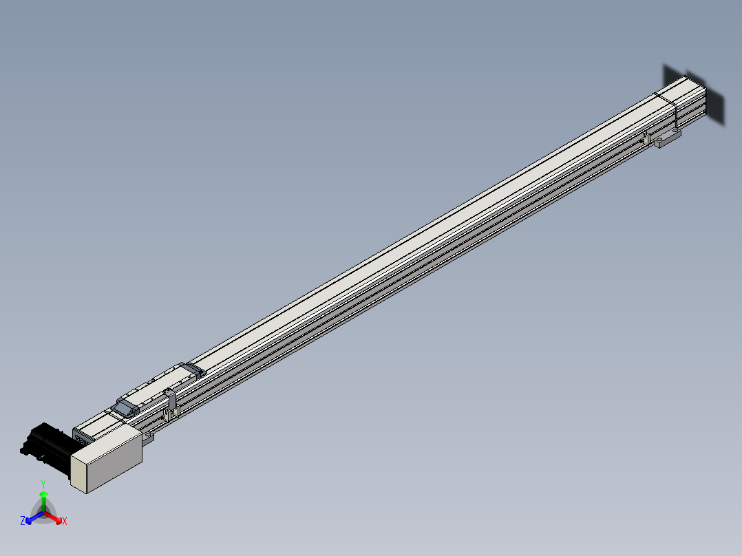 Toyo东佑达直线模组-M65-S-X52-1300-R-P40-C4正等轴测图