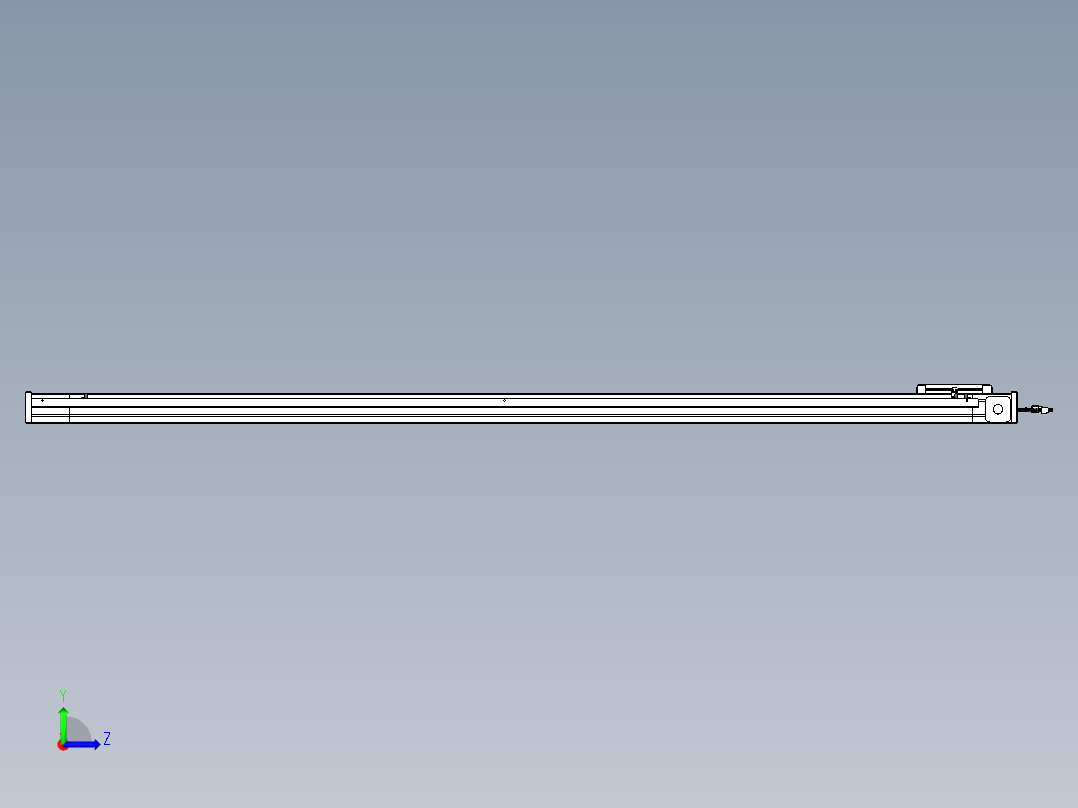 威洛博LB.GB同步带传动--欧规系列LB6A-L130-S1900-BL左视图