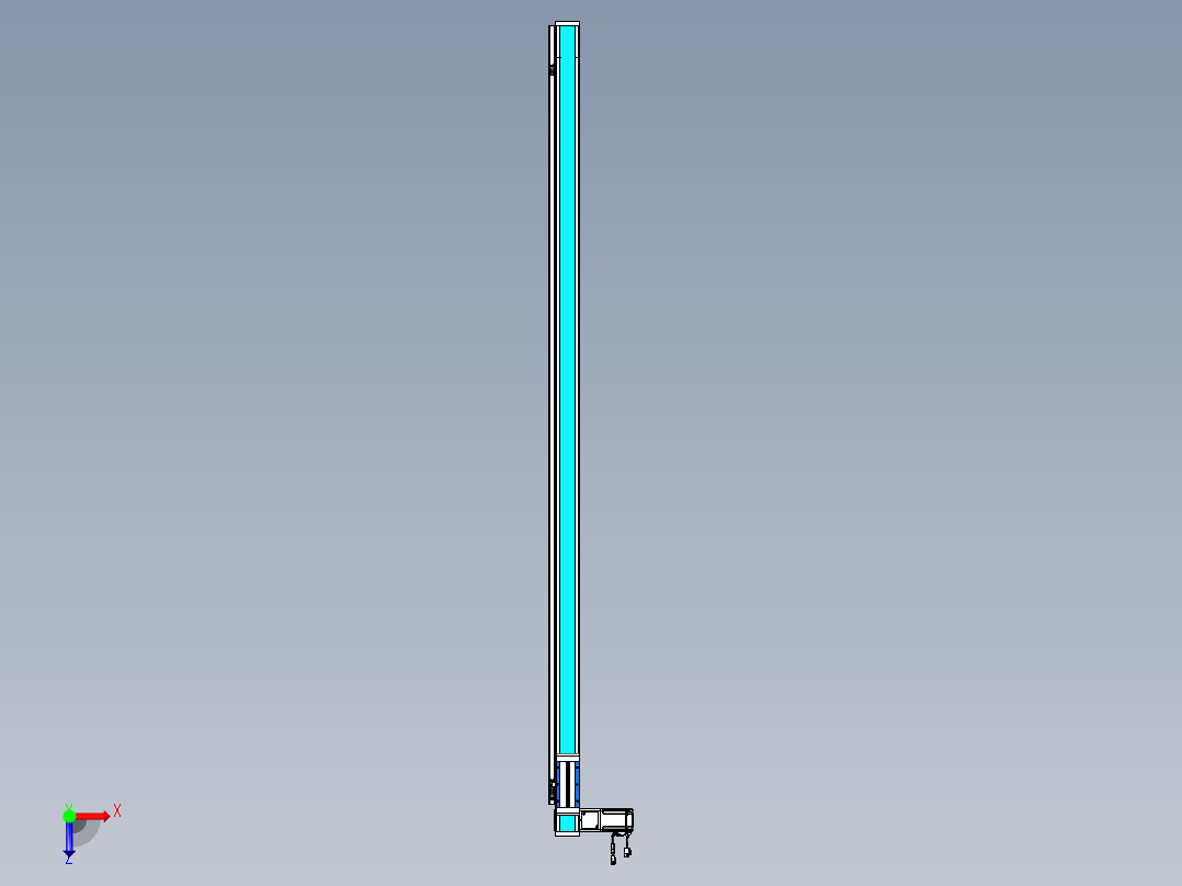 威洛博LB.GB同步带传动--欧规系列LB6A-L130-S1900-BL俯视图