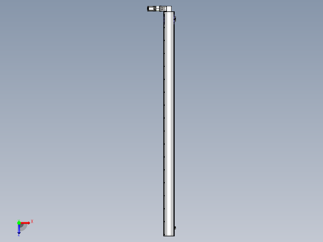 同步带滑台-半封闭B17-L100-S3200-L-P75-D3-N3俯视图