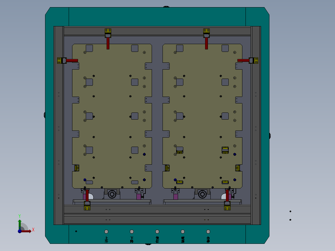 升降式载具供料机sw18可编辑前视图