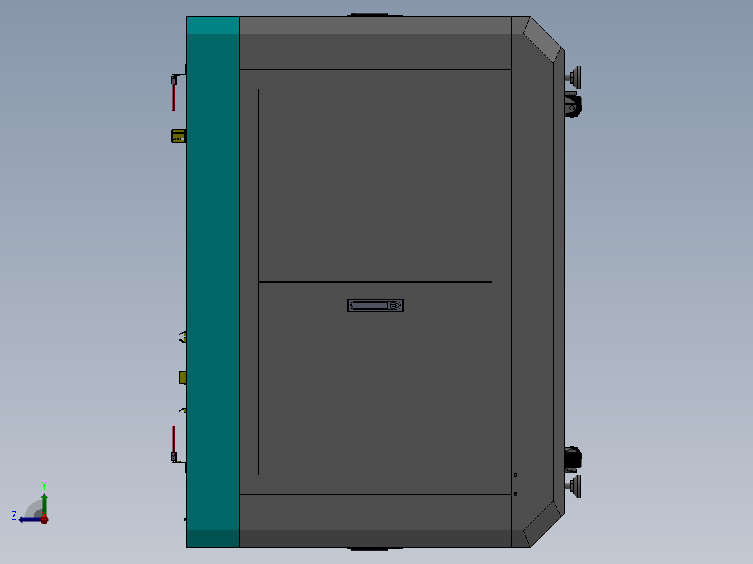升降式载具供料机sw18可编辑右视图