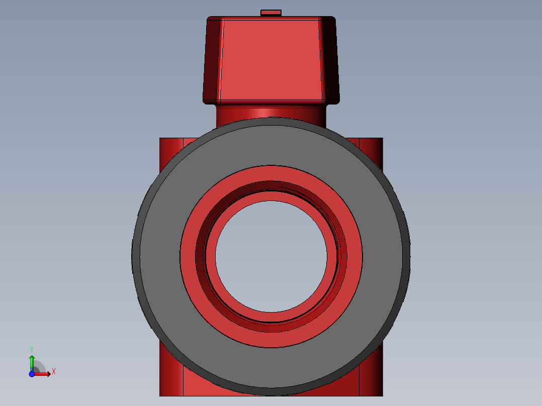 PVC管件-2in BALL VALVE前视图