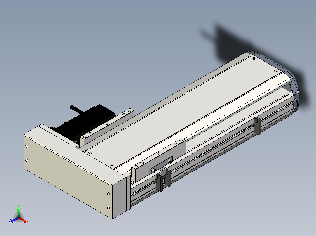 Toyo东佑达直线模组-ETH17-300-BR-M75正等轴测图