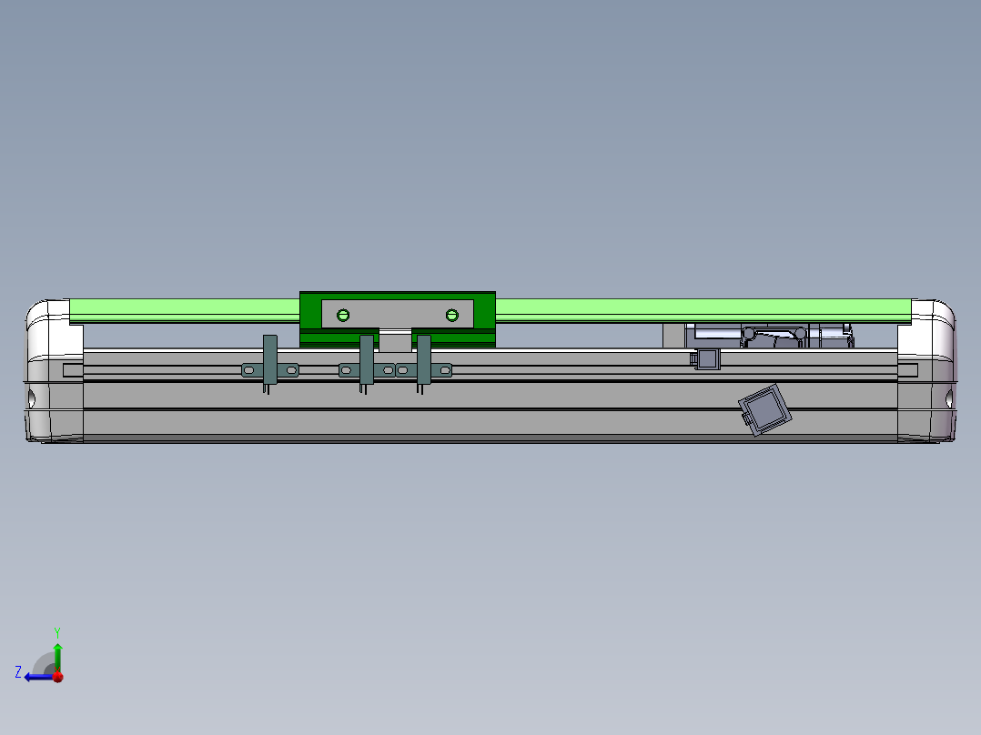 MTH丝杆半封闭模组MTH12-M-P100W右视图