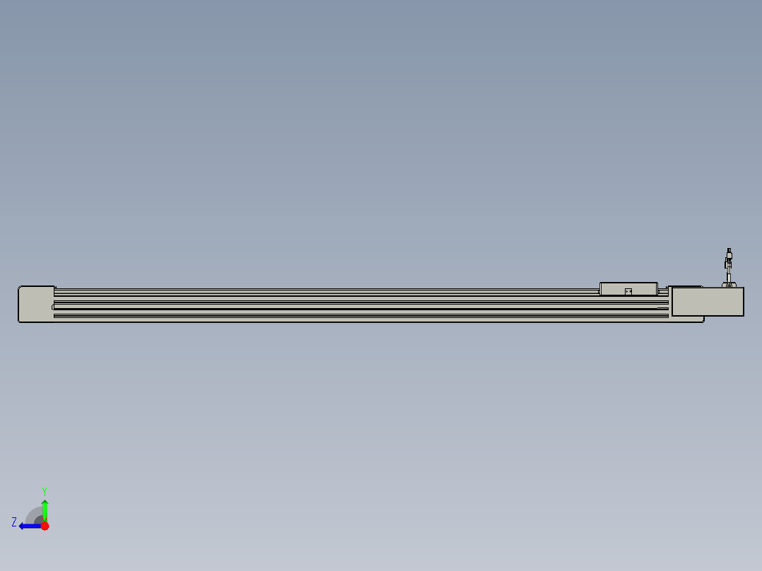 威洛博直线电机模组EB6-L70-S1200-BR-P40-MS3右视图