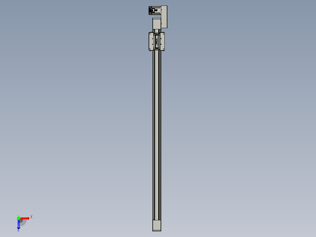 威洛博直线电机模组EB6-L70-S1200-BR-P40-MS3俯视图