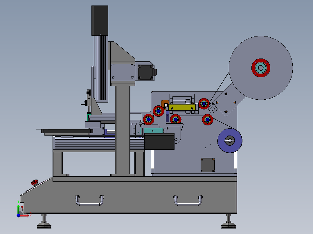 B14_桌面式手机贴膜设备前视图