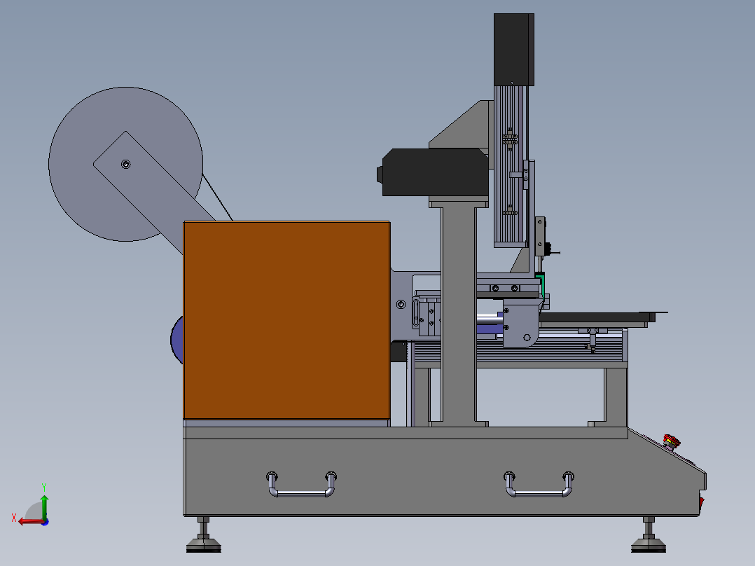 B14_桌面式手机贴膜设备后视图