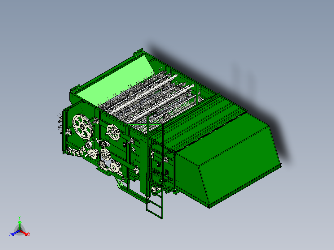 花生收获机主视图