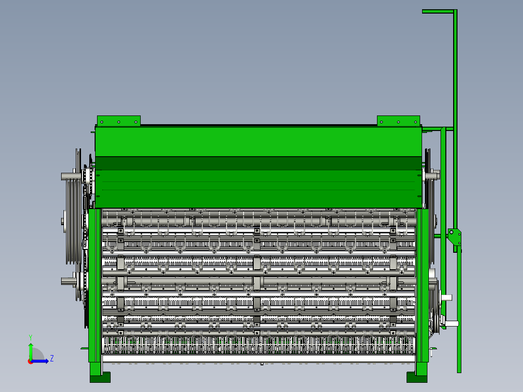 花生收获机左视图