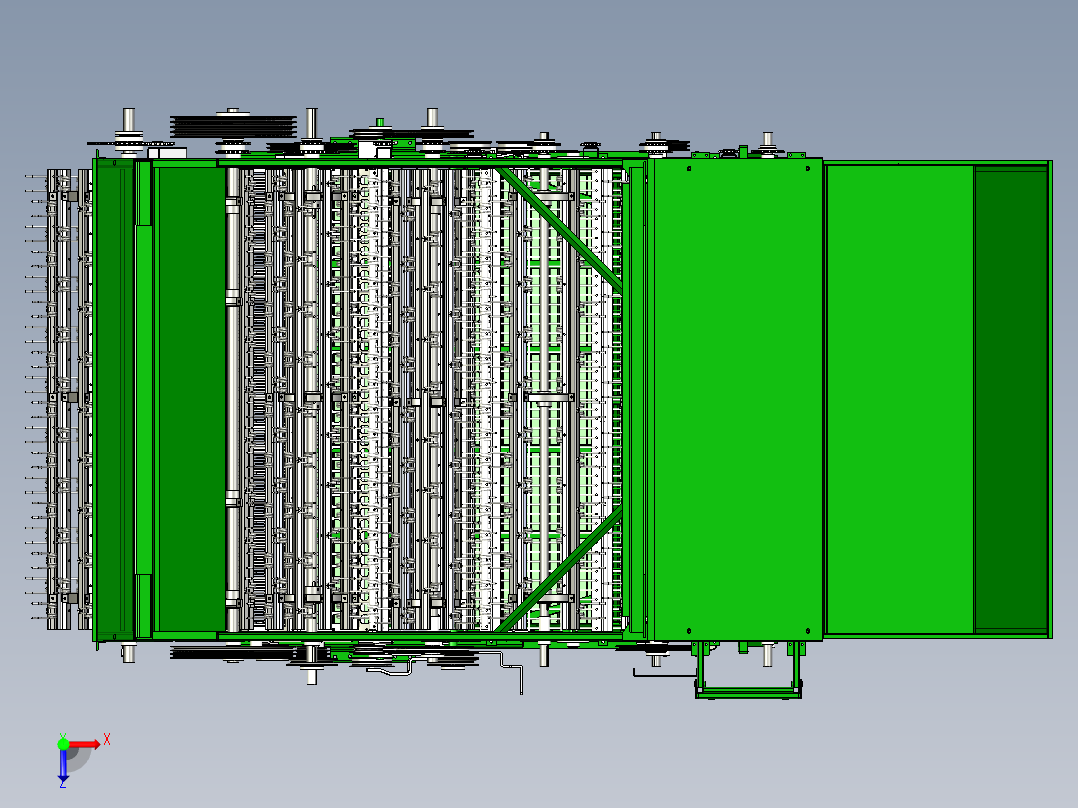 花生收获机俯视图