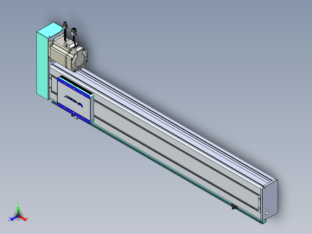 威洛博VC丝杆传动-无尘环境VC14-Lxx-C-S750-BR-ZP75-C3主视图