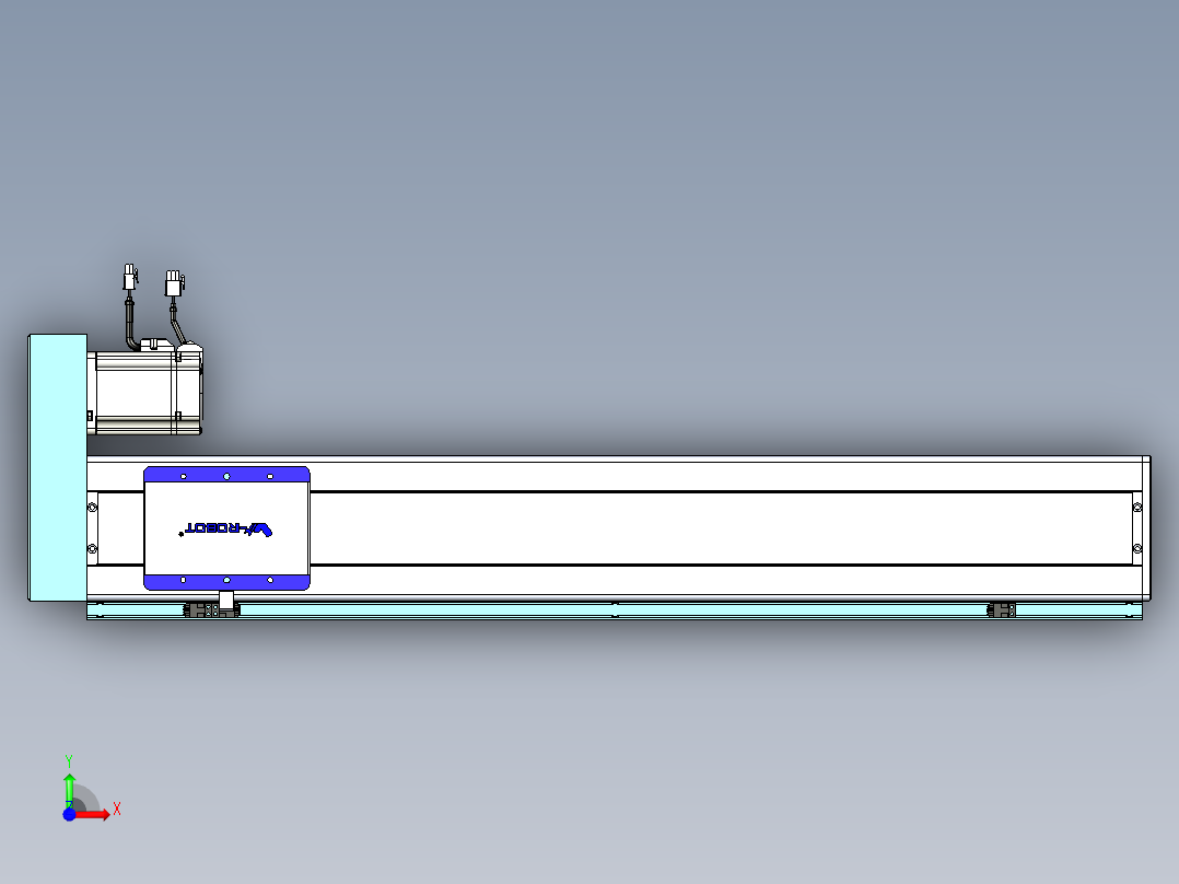 威洛博VC丝杆传动-无尘环境VC14-Lxx-C-S750-BR-ZP75-C3前视图