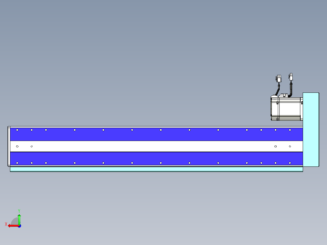 威洛博VC丝杆传动-无尘环境VC14-Lxx-C-S750-BR-ZP75-C3后视图
