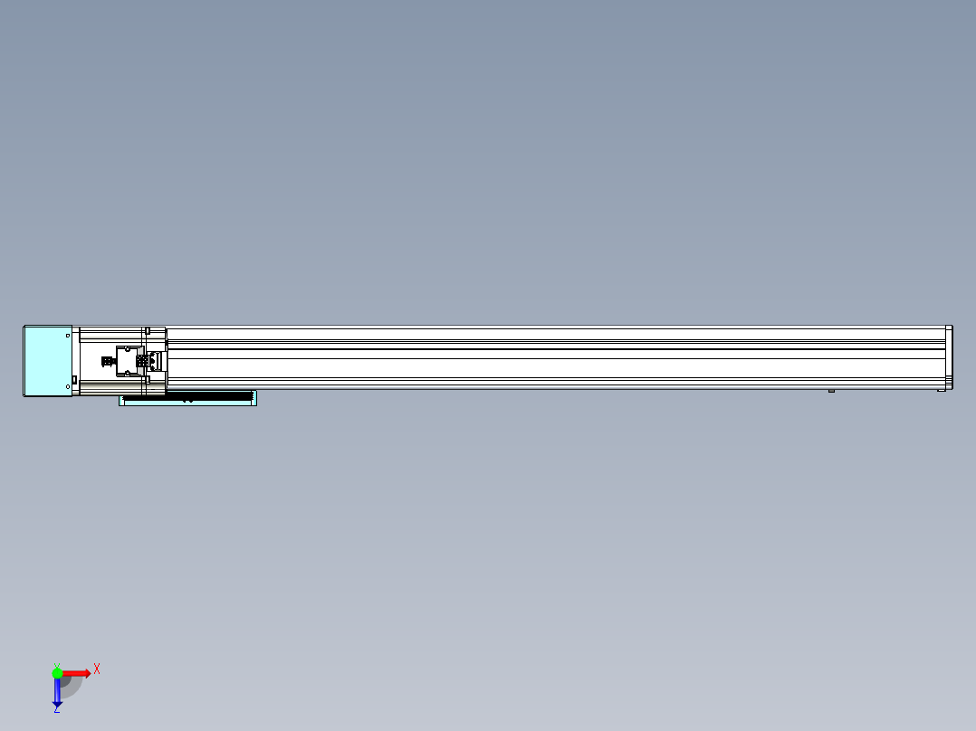 威洛博VC丝杆传动-无尘环境VC14-Lxx-C-S750-BR-ZP75-C3俯视图