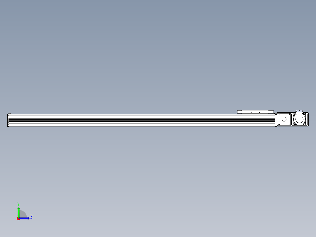 同步带全封闭直线模组TPA-HCB-120D-90-L1050-MR-C-P40-N3左视图