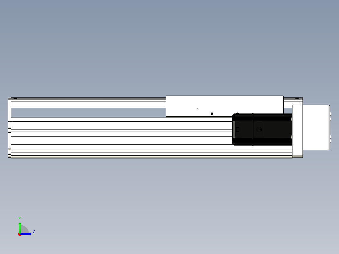 Toyo东佑达直线模组-ETH22-250-BR-400W左视图