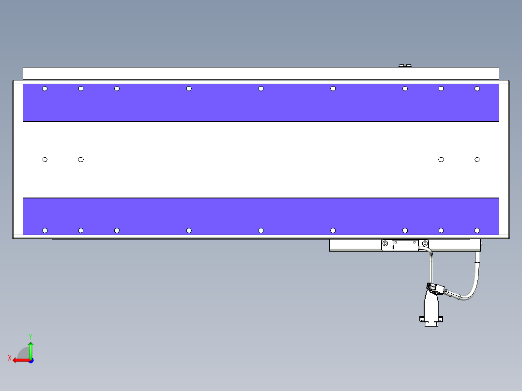 威洛博VL系列直线电机模组-VL22H3-S400后视图
