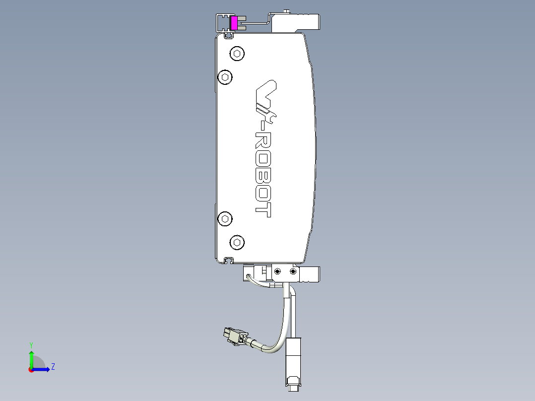 威洛博VL系列直线电机模组-VL22H3-S400左视图