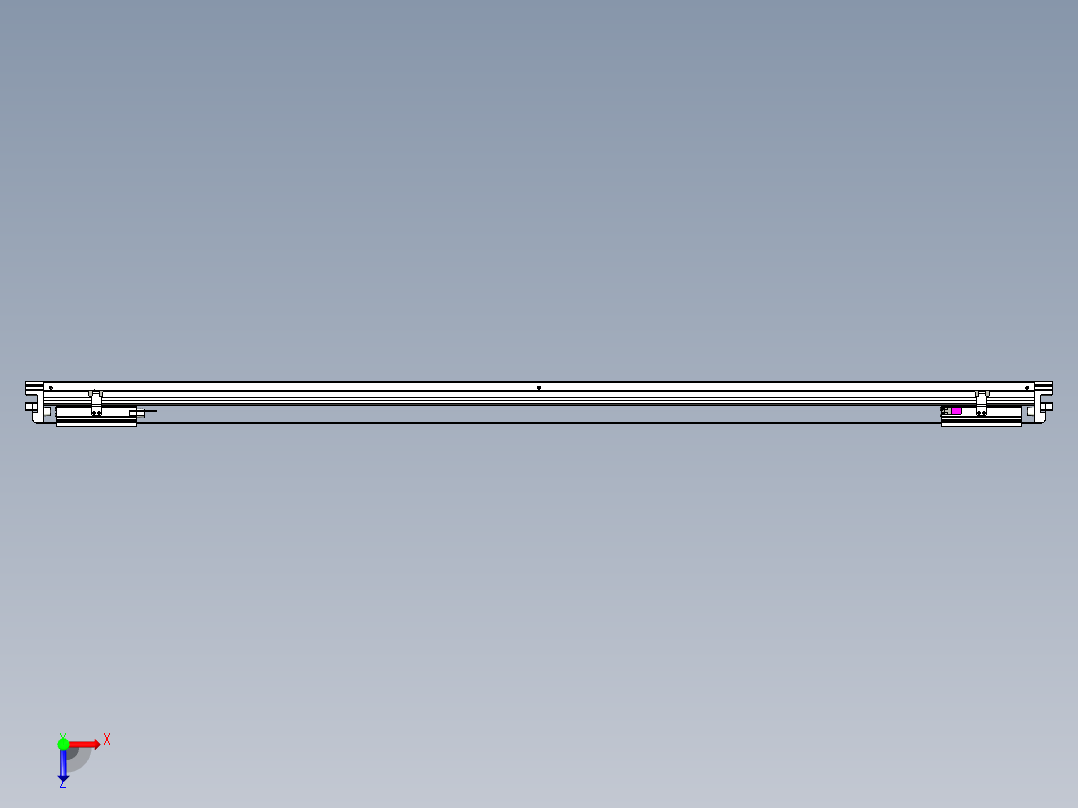 威洛博VL系列直线电机模组-2VL17E2-S1550俯视图