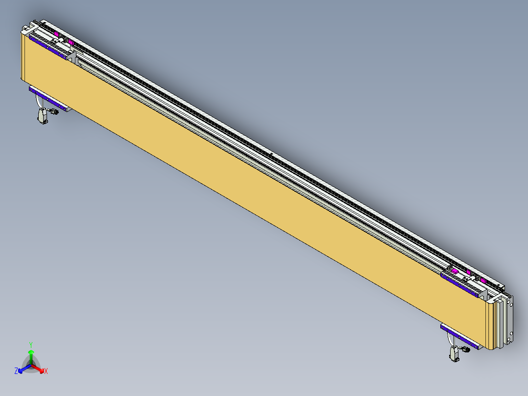 威洛博VL系列直线电机模组-2VL17E2-S1550正等轴测图