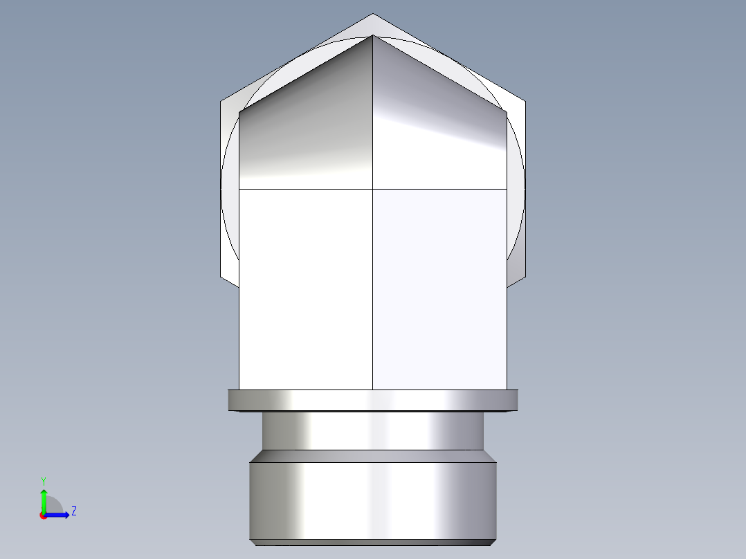 卡套式工业通用硬管接头EO_Male_stud_elbow_WE28LR71左视图