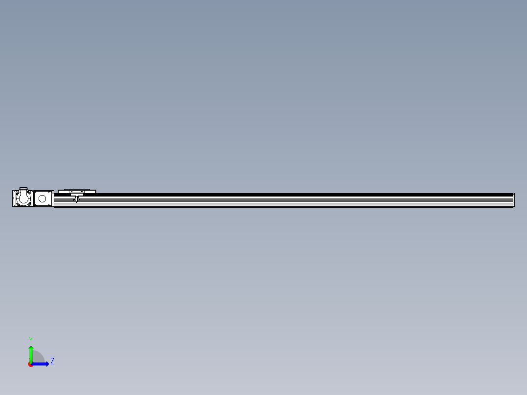 同步带全封闭直线模组TPA-HCB-110D-90-L1600-ML-Y-P40-N3左视图