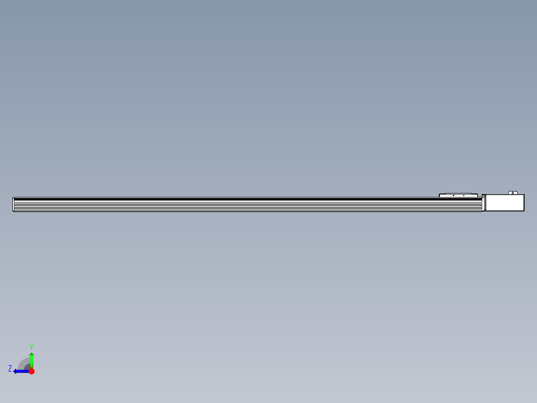 同步带全封闭直线模组TPA-HCB-110D-90-L1600-ML-Y-P40-N3右视图