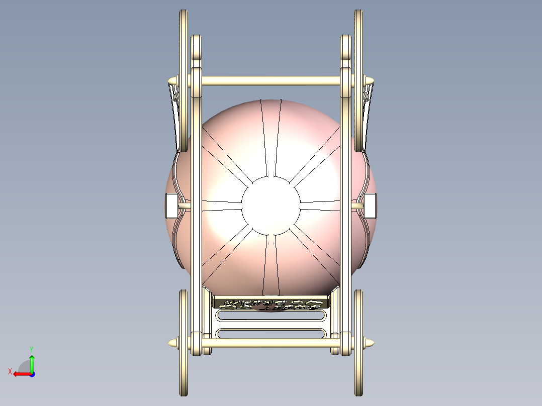 欧式雕花后视图