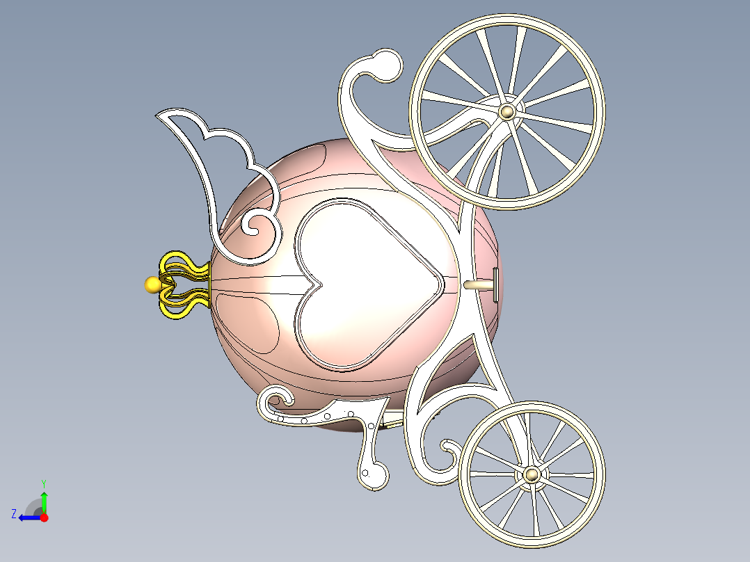 欧式雕花右视图