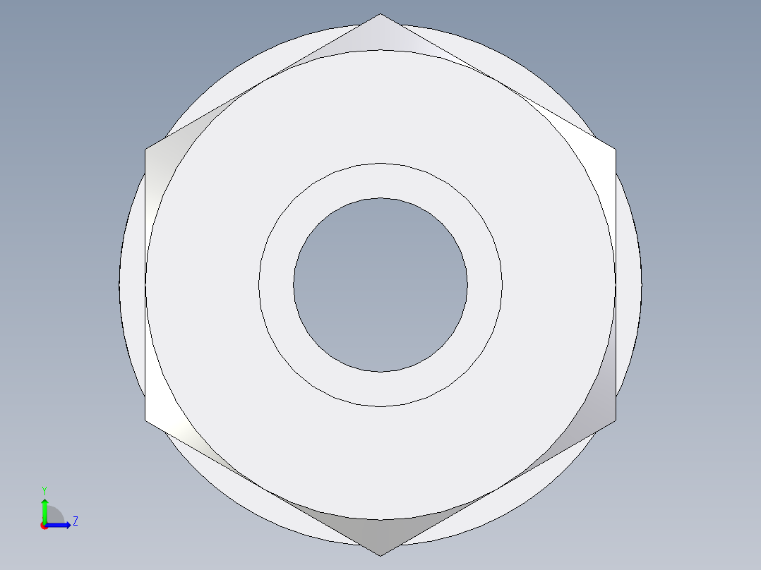 卡套式工业通用硬管接头EO_Weld_bulkhead_fitting_ESV14ZS71左视图