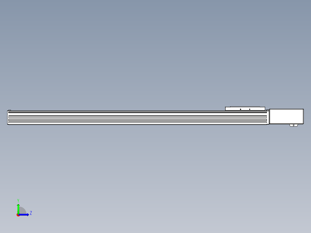 同步带全封闭直线模组TPA-HCB-120D-90-L900-ML-C-P40-N3左视图